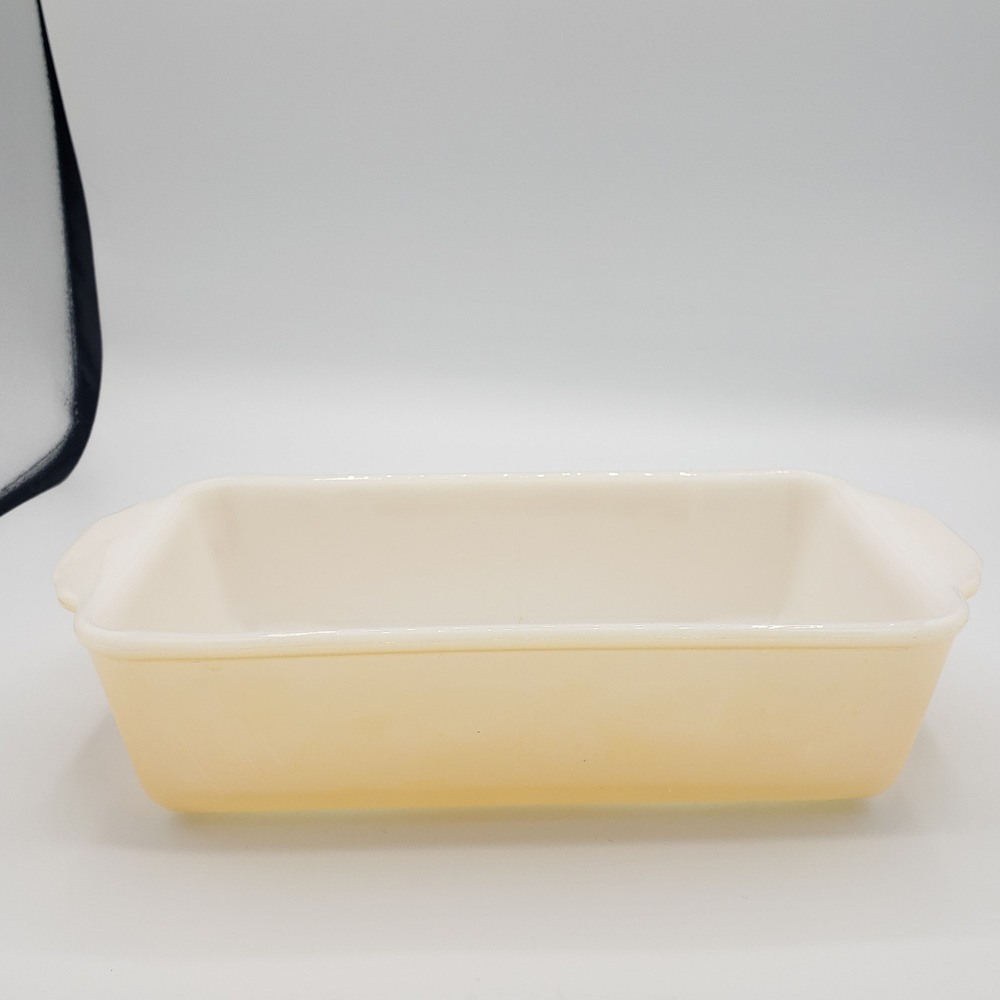 Vintage Fire King Peach Lustre Luster 1‎ quart Loaf Pan # 409 USA